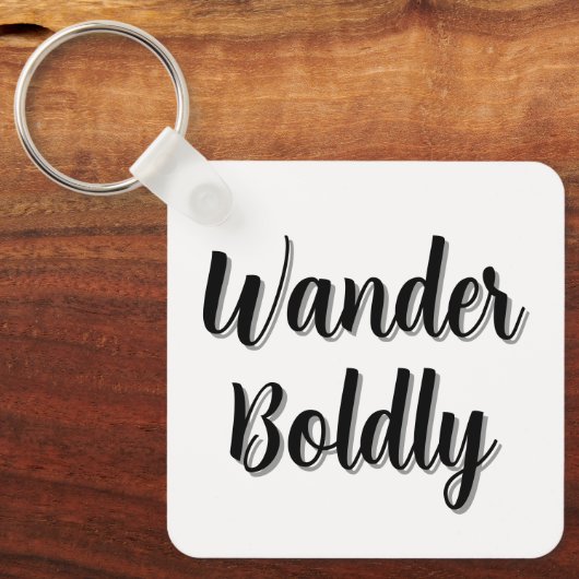 Wander Boldly Sleutelhanger (Voorkant)