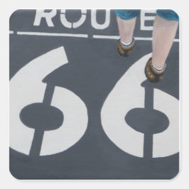 Wander Boldly Vierkante Sticker