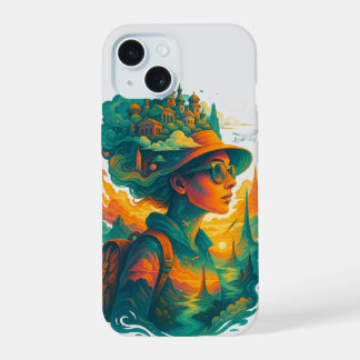 Wander far. Dream big. Live free. iPhone 15 Hoesje
