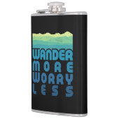 Wander meer Zorgwekkende Minder/blauwe gradiënt Heupfles (Links)