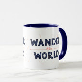 Wander the World - Retro Travel Mug (Devant droit)