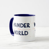 Wander the World - Retro Travel Mug (Devant gauche)