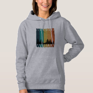 Wander vrouw wandelen camping hoodie