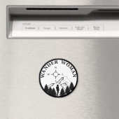 Wander vrouw wandelen  magneet (Insitu (Vaatwasser))