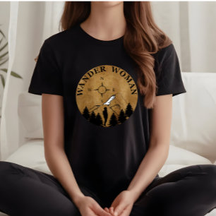 Wander vrouw wandelen t-shirt