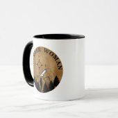 wander vrouw wandelend mok (Voorkant links)