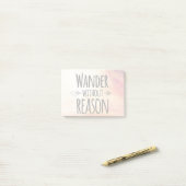 Wander zonder reden post-it® notes (Op bureau)