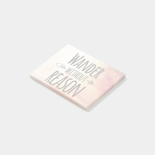 Wander zonder reden post-it® notes (Schuin)