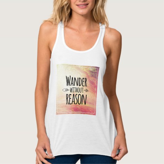 Wander zonder reden tanktop (Voorkant)