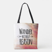 Wander zonder reden tote bag (Achterkant)