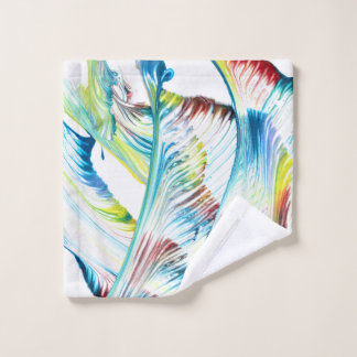 Wanderer 1 Kleurrijke Abstracte Bad Handdoek Set