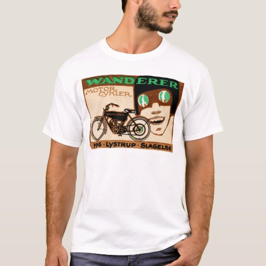 Wanderer Motorcycle Poster 1910 T-shirt (Voorkant)