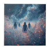 Wanderers in the Cosmic Mist Tegeltje (Voorkant)