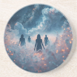 Wanderers in the Cosmic Mist Zandsteen Onderzetter