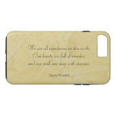 Wanderers - Proverbe Tsigane Coque iPhone 7 Plus (Dos (Horizontal))