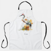 Wandering Crane, op maat Schort (Voorkant)