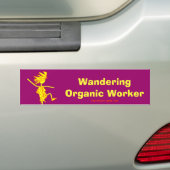 Wandering Organic Worker (WOOFER) Bumpersticker (Op auto)