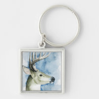 Wandering Stag - Waterverf