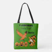 Wandering Wyed Witch Personalized Halloween Cute Draagtas (Achterkant)
