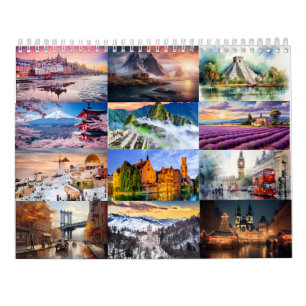 Wanderlust 2025 : Un calendrier mural inspiré par