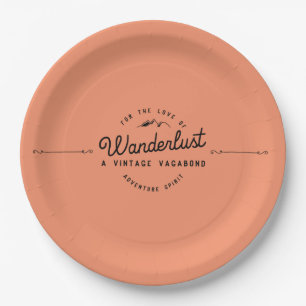 Wanderlust Adventure Camping Papieren Bordje