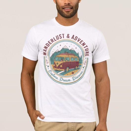Wanderlust & Adventure T-shirt (Voorkant)