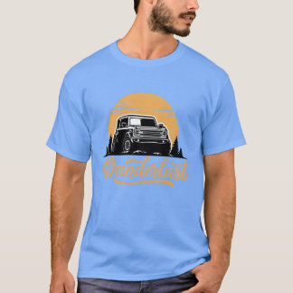 Wanderlust Avontuur Auto Roadtrip cadeau vrienden  T-shirt