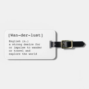 Wanderlust Bag Label Bagagelabel