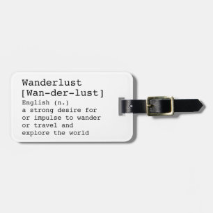 Wanderlust Bag Label Bagagelabel