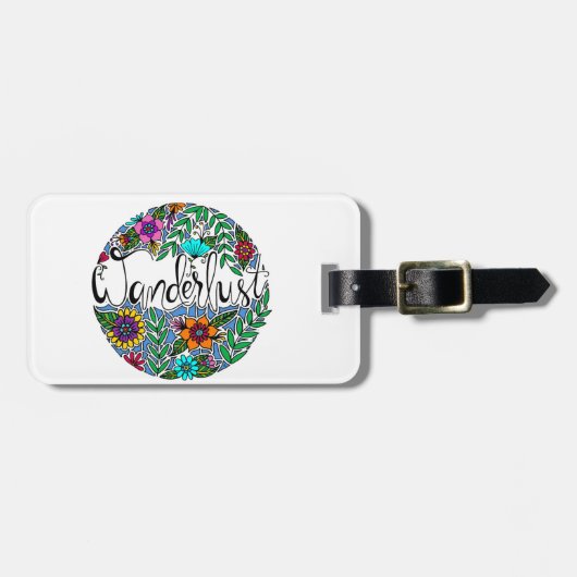Wanderlust Bagagelabel (Voorkant horizontaal)