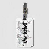 Wanderlust Bagagelabel (Voorkant (verticaal))