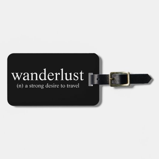 wanderlust bagagelabel (Voorkant horizontaal)