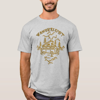 Wanderlust Camper Van Avontuur Natuur T-Shirt