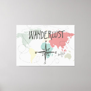 Wanderlust Canvas Afdruk