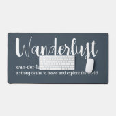 Wanderlust définition blanc gris bleu couleur (Clavier et souris)