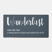 Wanderlust définition blanc gris bleu couleur (Recto)