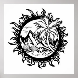 Wanderlust die Tropische ruimtes onderzoekt Poster