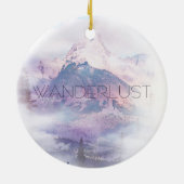 Wanderlust Dreamweaver Mountain Keramisch Ornament (Achterkant)