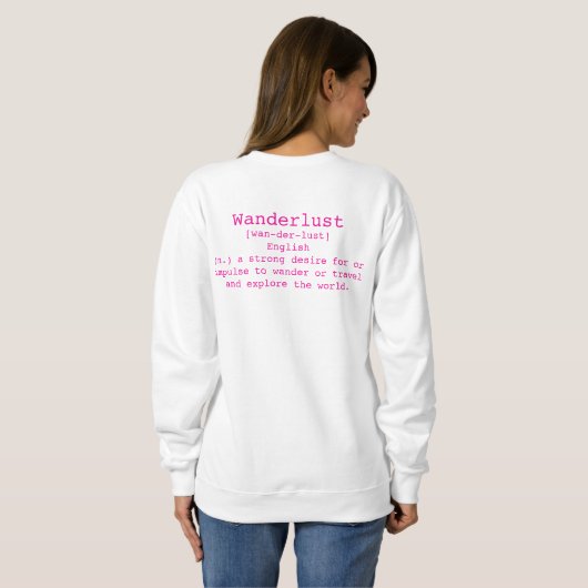 Wanderlust femme's Crewneck Sweatshirt (Dos entier)