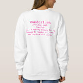Wanderlust femme's Crewneck Sweatshirt (Dos)