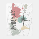 Wanderlust Fleece Deken (Voorkant)