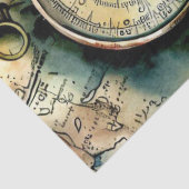 "Wanderlust Impressions: Kaarten & Reizen" Tissuepapier (Detail)