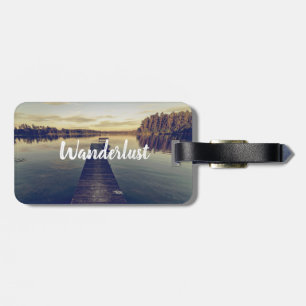 Wanderlust Jetty op Lake quote BAGAGELABEL