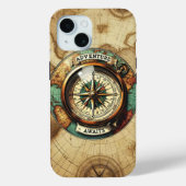 Wanderlust Kompas iPhone / iPad case (Achterkant)