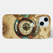 Wanderlust Kompas iPhone / iPad case (Achterkant (horizontaal))