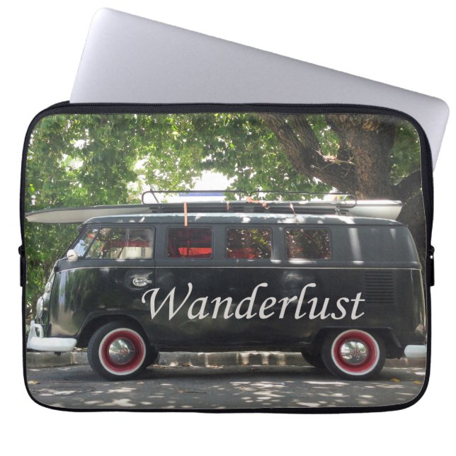 Wanderlust Laptop Sleeve (Voorkant)