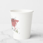 Wanderlust Papieren Bekers (Achterkant)