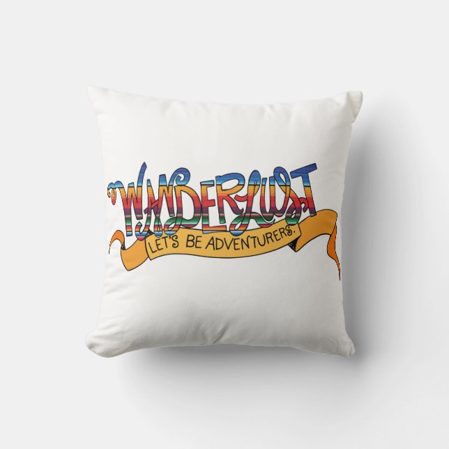Wanderlust Pillow Kussen (Voorkant)