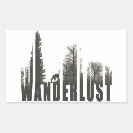 Wanderlust Rechthoekige Sticker