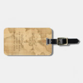 "Wanderlust..." Reizigerprijsopgave op papier Bagagelabel (Voorkant horizontaal)